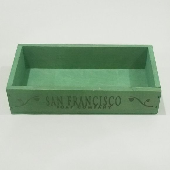 San Francisco Soap Company - Wood Display Box - Faded Green - Picture 3 of 13